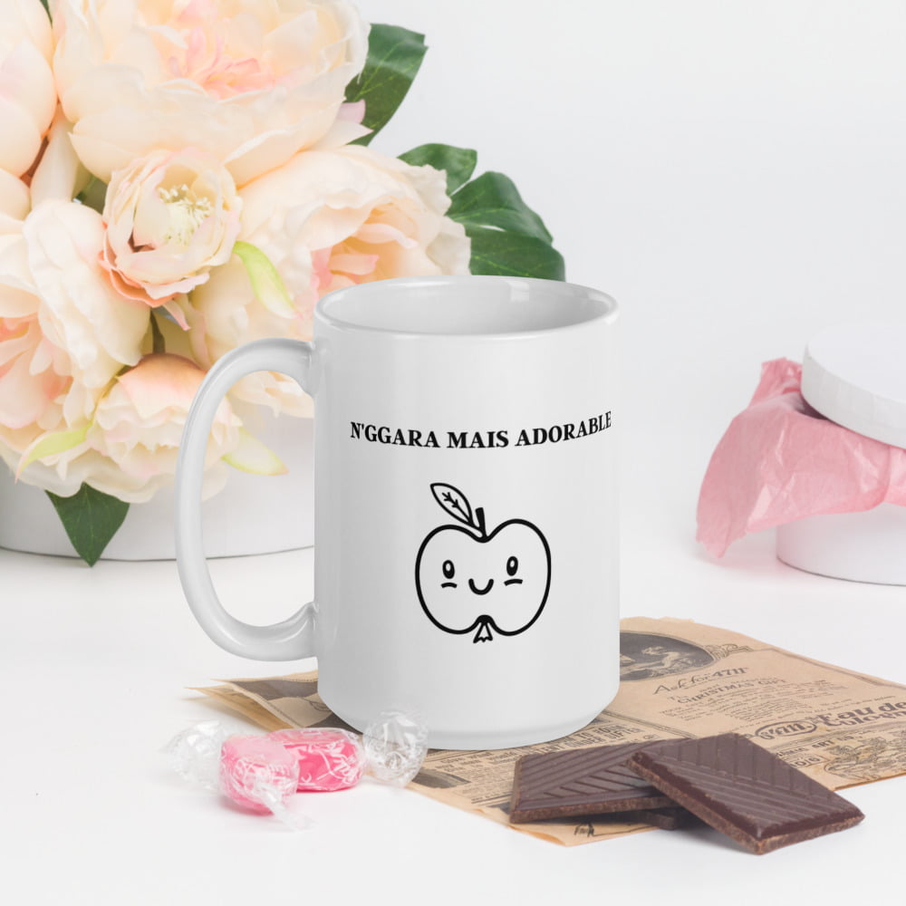 Mug Blanc Brillant « N’ggara mais adorable »