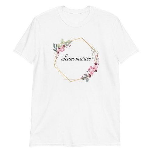 A T-shirt à Manches Courtes mariage « Team mariée »