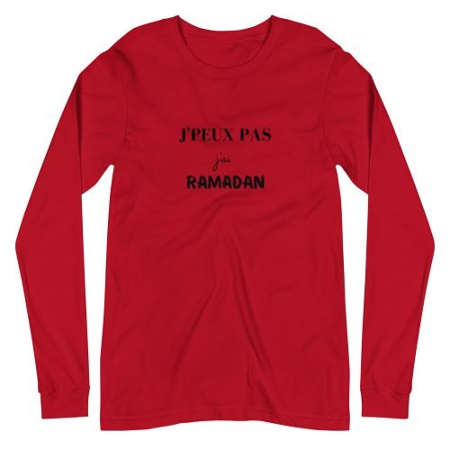 T-shirt  à Manches Longues Ramadan  » J’peux pas , j’ai ramadan »