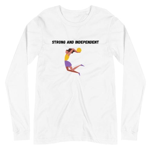 T-shirt à Manches Longues woman power « Strong and independent »