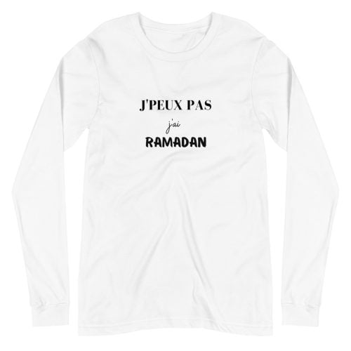 T-shirt  à Manches Longues Ramadan  » J’peux pas , j’ai ramadan »