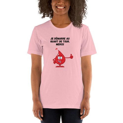 T-shirt humour période de règles « Je démarre au quart de tour »