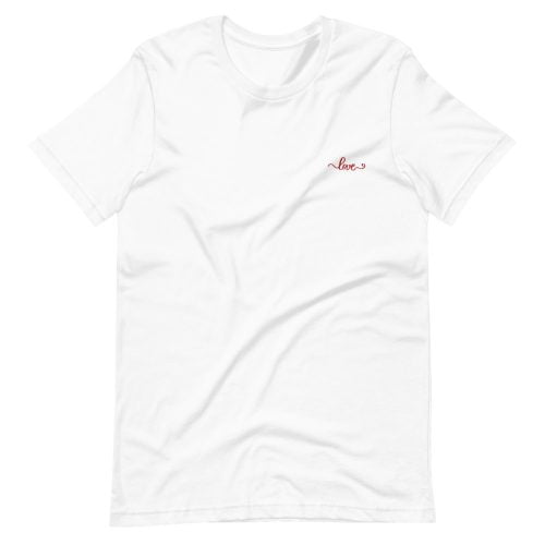 T-shirt premium brodé « Love »