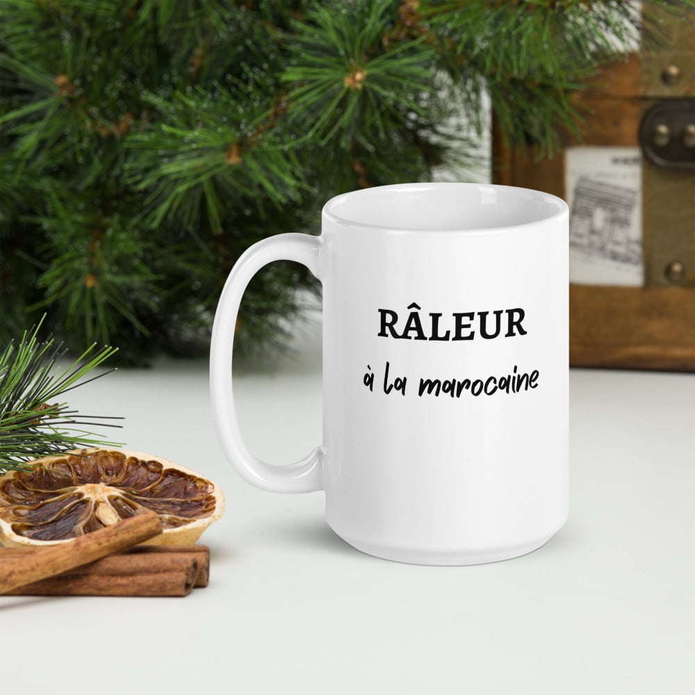 Mug Blanc Brillant « Râleur à la marocaine »