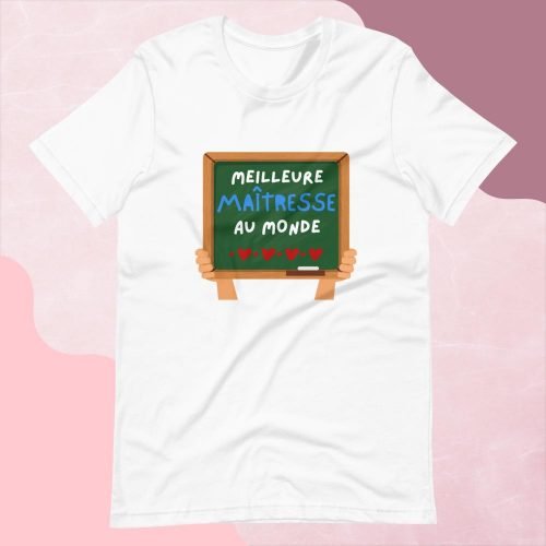 T-shirt à Manches Courtes « Meilleure maîtresse au monde »